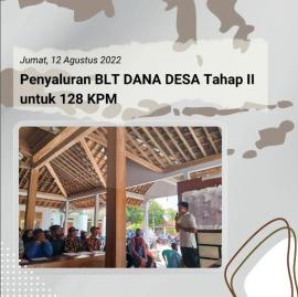 PENYALURAN BANTUAN LANGSUNG TUNAI (BLT) UNTUK BULAN JULI DAN AGUSTUS 2022